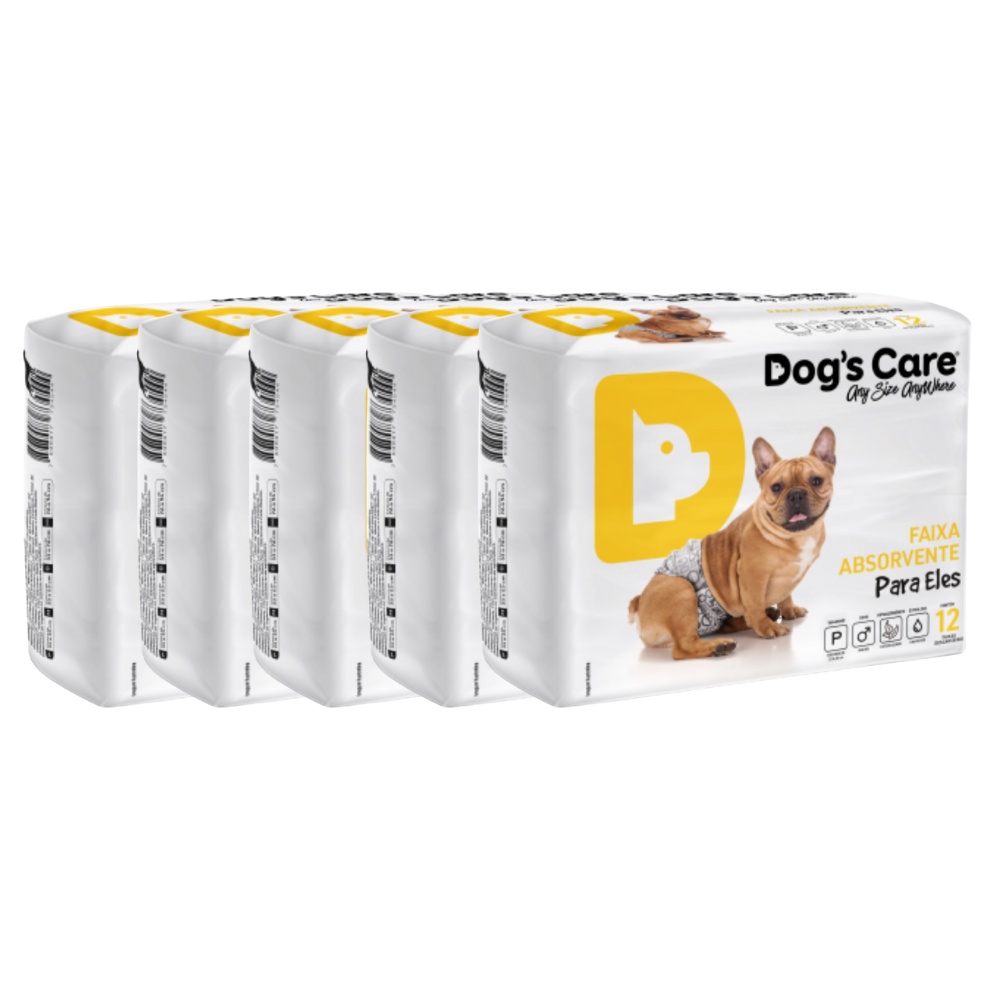 Fraldas Descartáveis p/ Cães Macho Dogs Care Tam P - 60 Unid em Oferta na Shopee