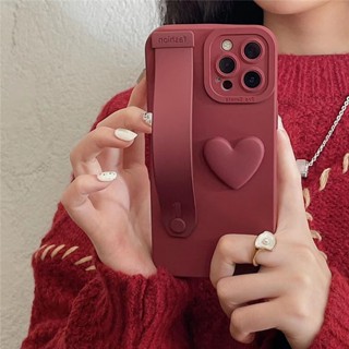3D Amor Suporte Do Coração Capa Flexível Fosca Compatível Com IPhone 14 13 11 12 Pro Max XR X XS 7 8 Plus SE 2 13 MiNi