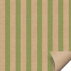 Folha para Ovos de Páscoa Papel Kraft Listras Verde - 69 x 89 cm - 5 unidades - Cromus Páscoa - Rizzo Distribuidora