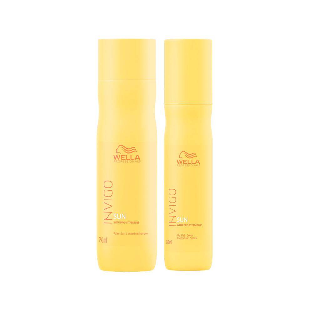 Kit Wella Professional Invigo Sun - Shampoo e Leave In em Oferta na Shopee