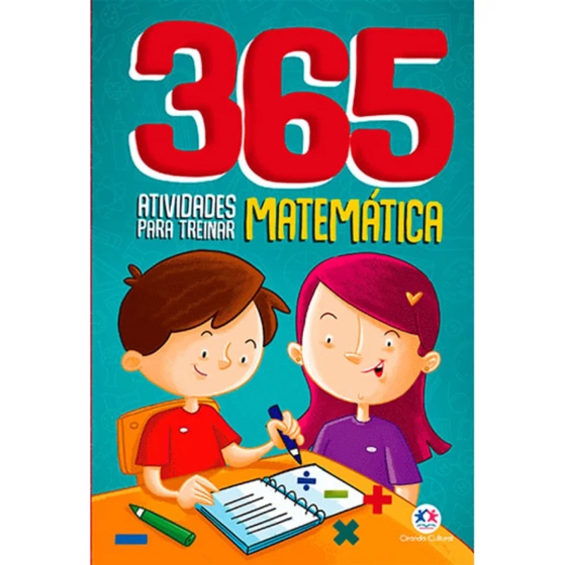 Livro Educativo 365 Atividades Matemática Infantil Crianças Filhos Pedagógico Escolar Divertido Pais