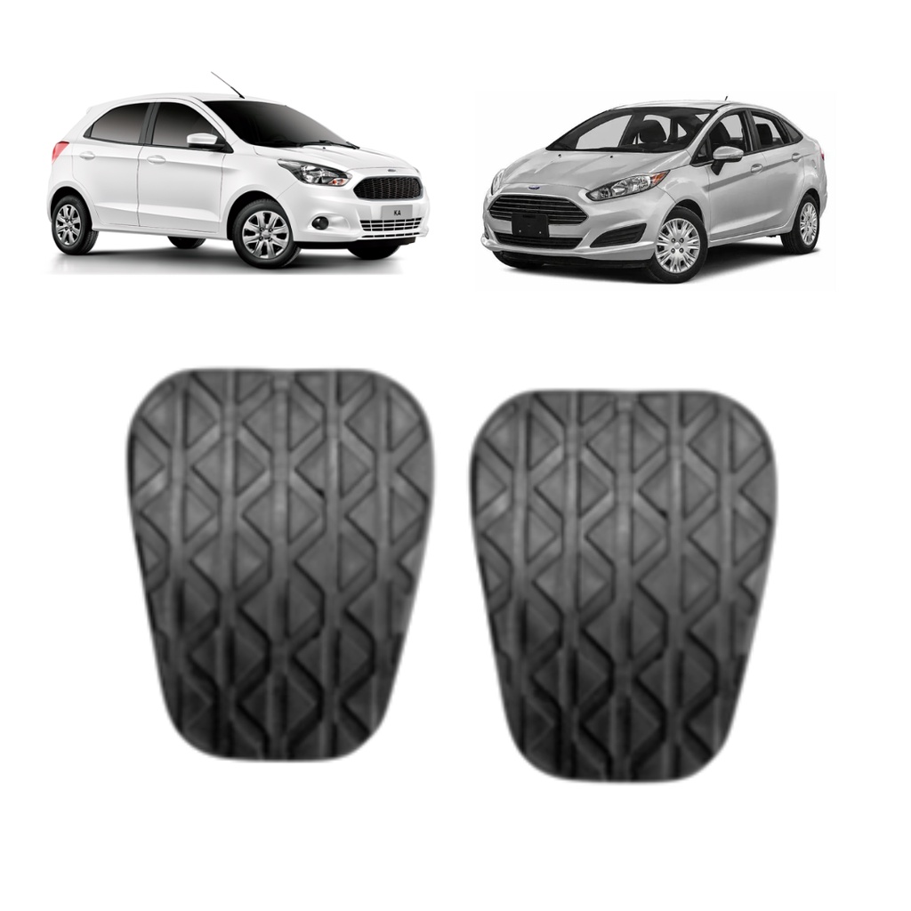 Kit Capa Pedal Freio Embreagem Ford KA Ecosport New Fiesta 2013 2014 2015 2016 2017 2018 2019 2020 em Oferta na Shopee