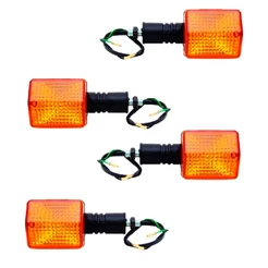 Kit 4 Pisca Seta CBX 250 Strada NX 150 NX 200 XLX 350 Amarelo Completos