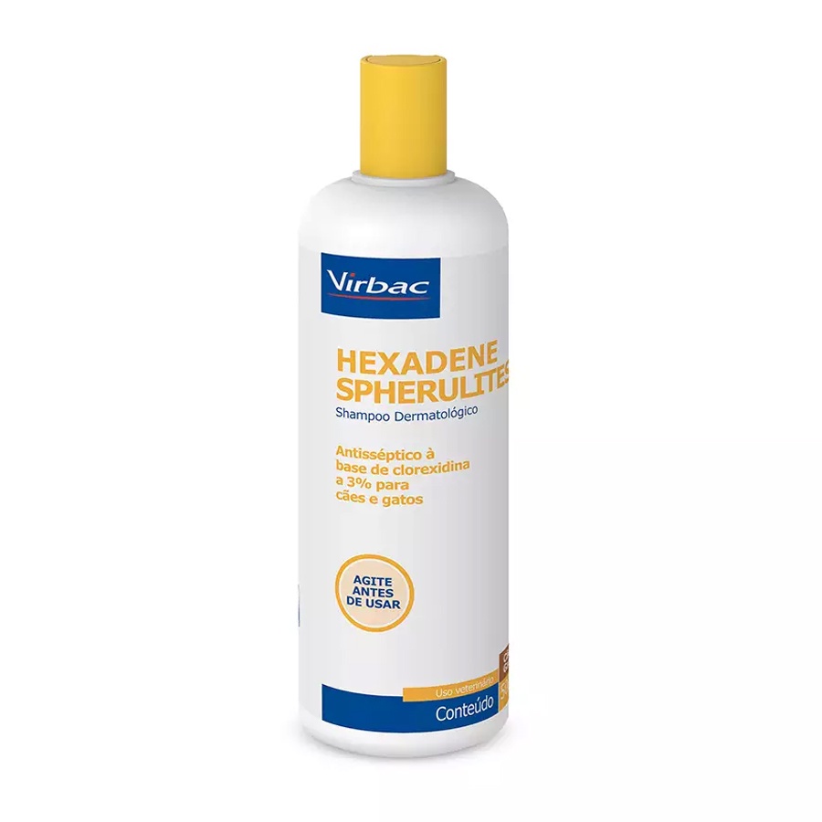 Shampoo Dermatológico Hexadene Spherulites Virbac 500 mL em Oferta na Shopee