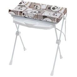Banheira de Bebe Trocador Galzerano Plastica Classic Panda
