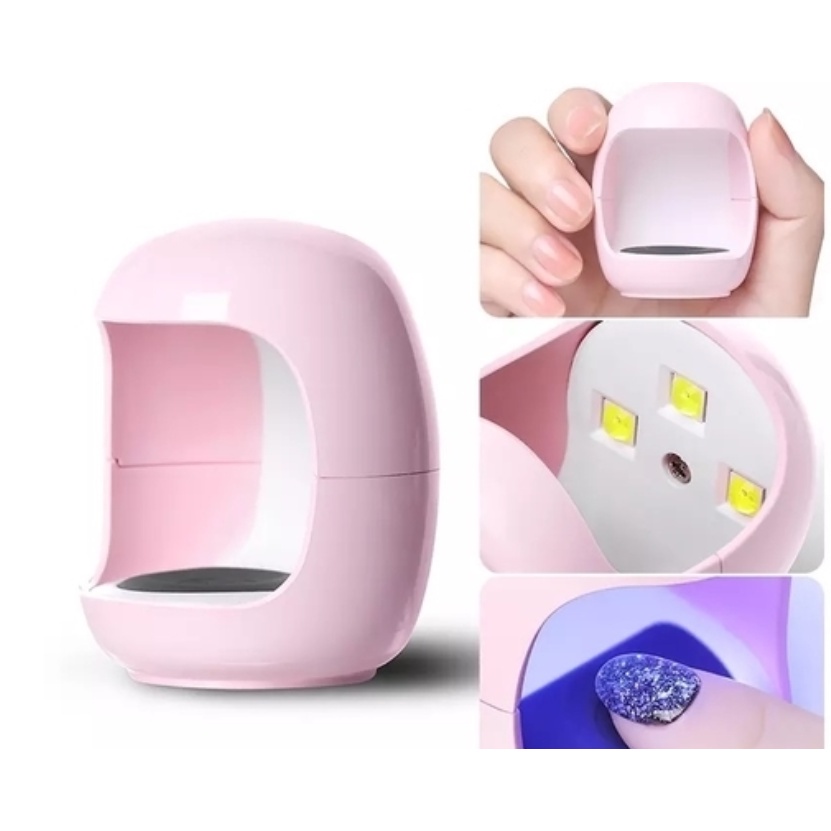 Mini Q3 Cabine Secador Para Dedo Unha Portátil Individual Rápido Esmalte Com LED UV
