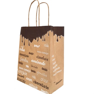 Sacola de Papel Páscoa Palavras Ref 6574 - 17,5x8,5x21,5 cm - 10 unidades - WMA - Rizzo em Oferta na Shopee