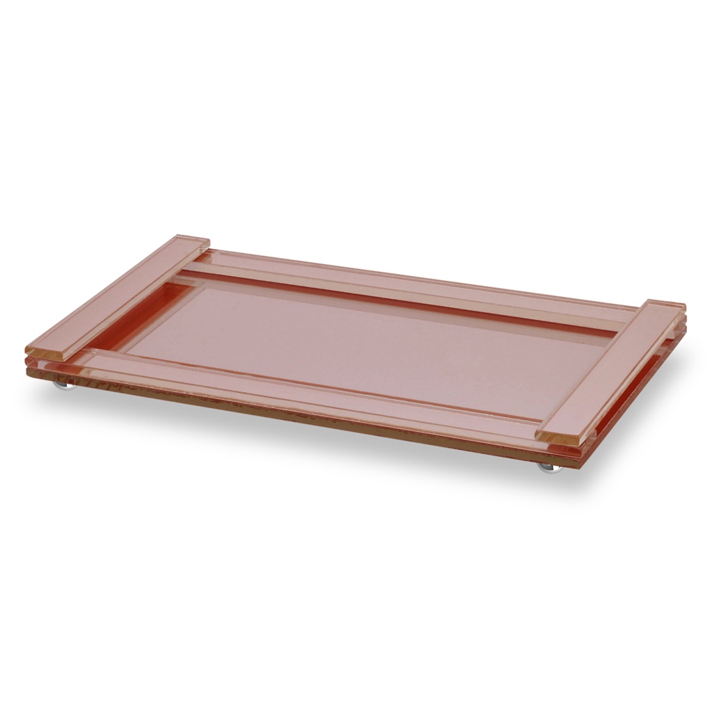 Bandeja Decorativa Espelhada Vidro 20x11 Moderna - Cores em Oferta na Shopee