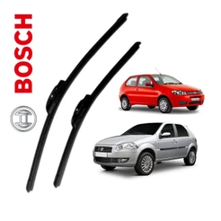 Par Palheta Limpador Parabrisa Dianteiro Original Bosch Palio 1997 1998 a 2016