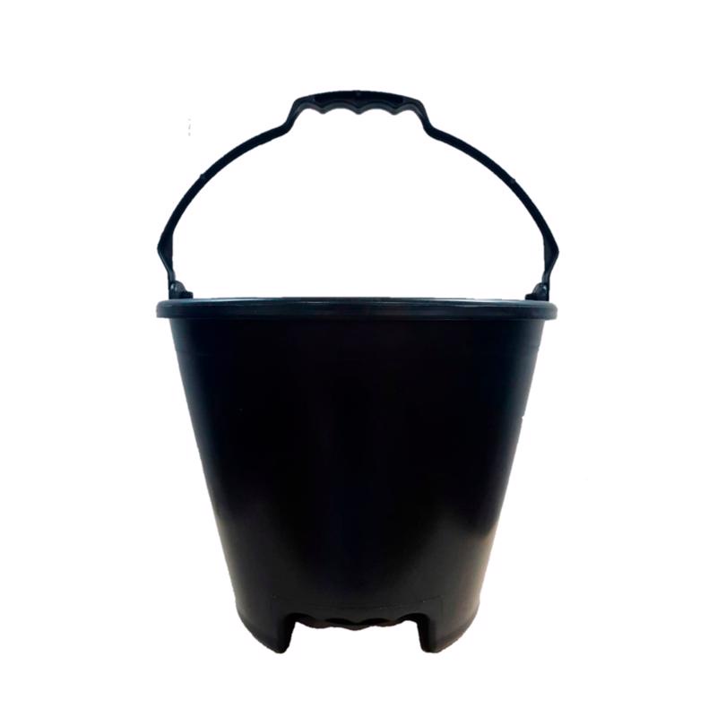 Balde Plástico Medidor 12 Litros Reforçado Para Obras Concreto Argamassa Pedreiro Residência