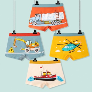 Cueca Infantil Boxer Estudante De Algodão Puro Meninos Shorts Bebê em Oferta na Shopee