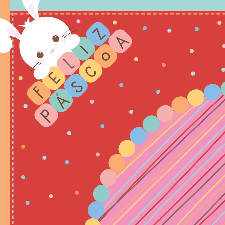 Saco Express para Ovos de 150g a 200g - Flakes Vermelho - 5 unidades - 32cmx32cm - Cromus Páscoa