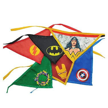 20 Lacinho Bandana Super Heróis Pet Tecido Petshop Cães Gato