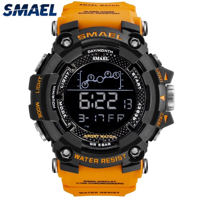 SMAEL à Prova D'água Relógios Masculinos Casual Esporte LED Digital Original Relogio 1802 em Oferta na Shopee