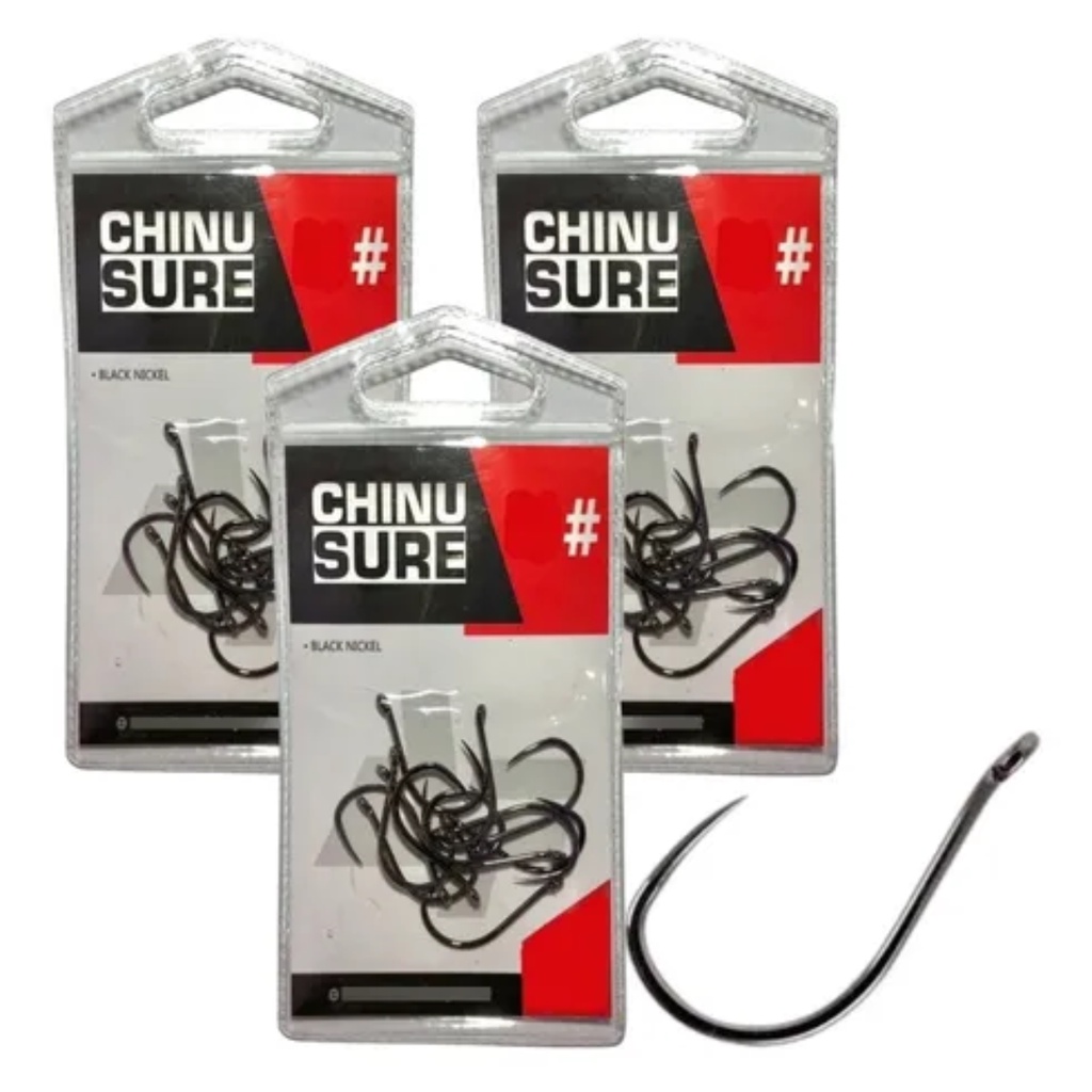 Anzol Chinu Sem Fisga Sure Pesca Tambaqui Tilápia Afiado 3ct