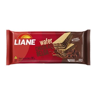 Biscoito Wafer Chocolate Belga Sem Lactose 90g - Liane