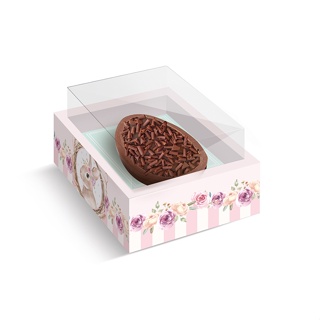 Caixa New Moldura para Meio Ovo - Coelha Serena - 06 Unidades - Cromus - Rizzo Distribuidora em Oferta na Shopee