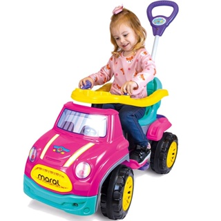 Carrinho de Passeio e Pedal para Bebe Maral Sport Car Rosa em Oferta na Shopee