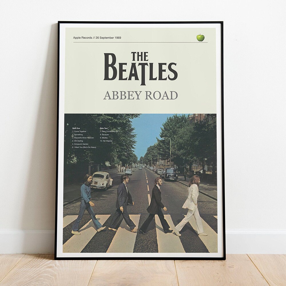 Quadro Decorativo Poster Beatles 60x40