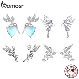Bamoer 925 Silver Simple Fairy Stud Earring Collection Adequado Para Presente De Mulheres E Estudantes Moda Joias em Oferta na Shopee