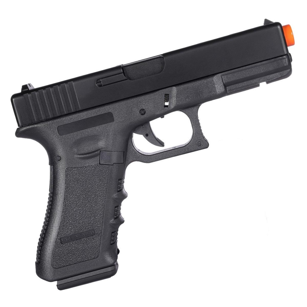 Pistola de Airsoft 6mm Mola Spring HS-G17 200 FPS Magazine 18 BBs QGK