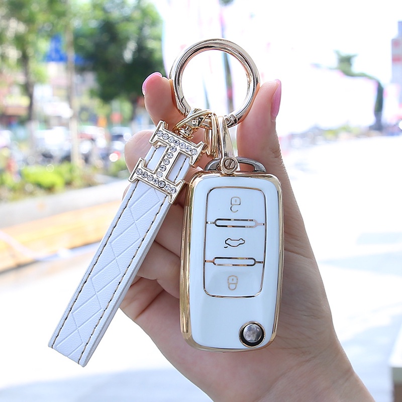 Capa Completa Bolsa Protetora Para Carro TPU Novo Chave De Volkswagen Polo VW Golf 7 Passat Tiguan Scirocco Skoda em Oferta na Shopee