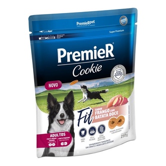 Biscoito Premier Cookie Adulto Fit Frango E Batata Doce 250g em Oferta na Shopee