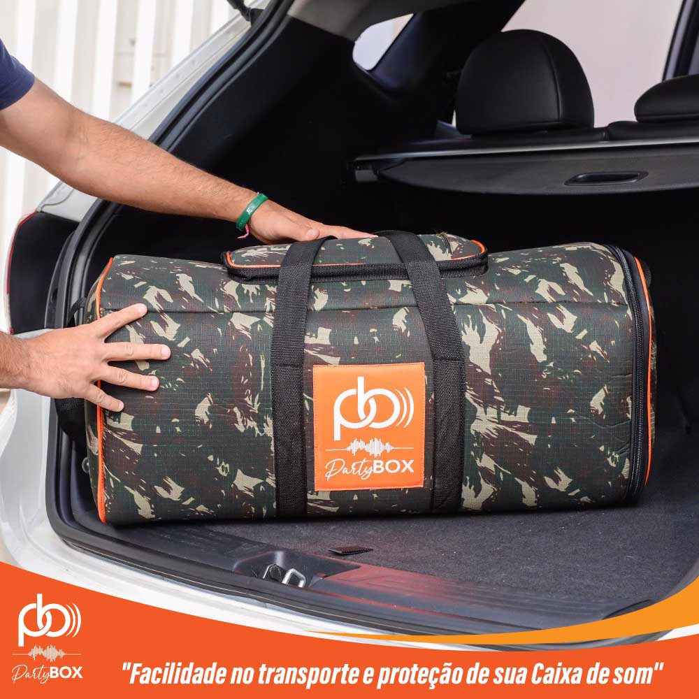 Case Bolsa Bag Jbl Partybox 300 Camuflada Resistente À Agua