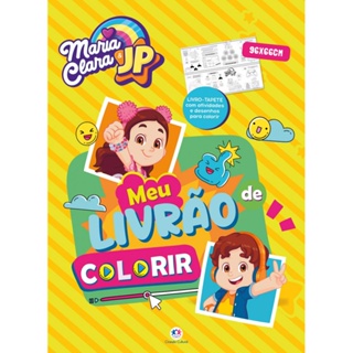 Livro tapete Maria Clara e JP - Meu livrão de colorir em Oferta na Shopee
