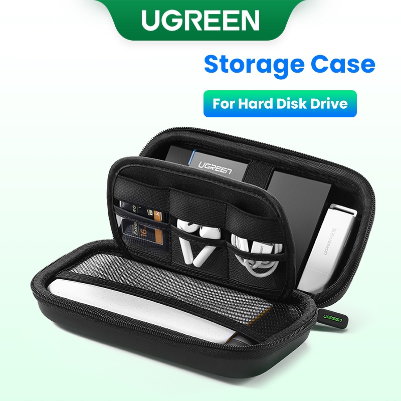 Estojo De Disco Rígido UGREEN Para Externo De 2,5 Polegadas Caixa De Bolsa SSD Portátil Armazenamento De Power Bank em Oferta na Shopee
