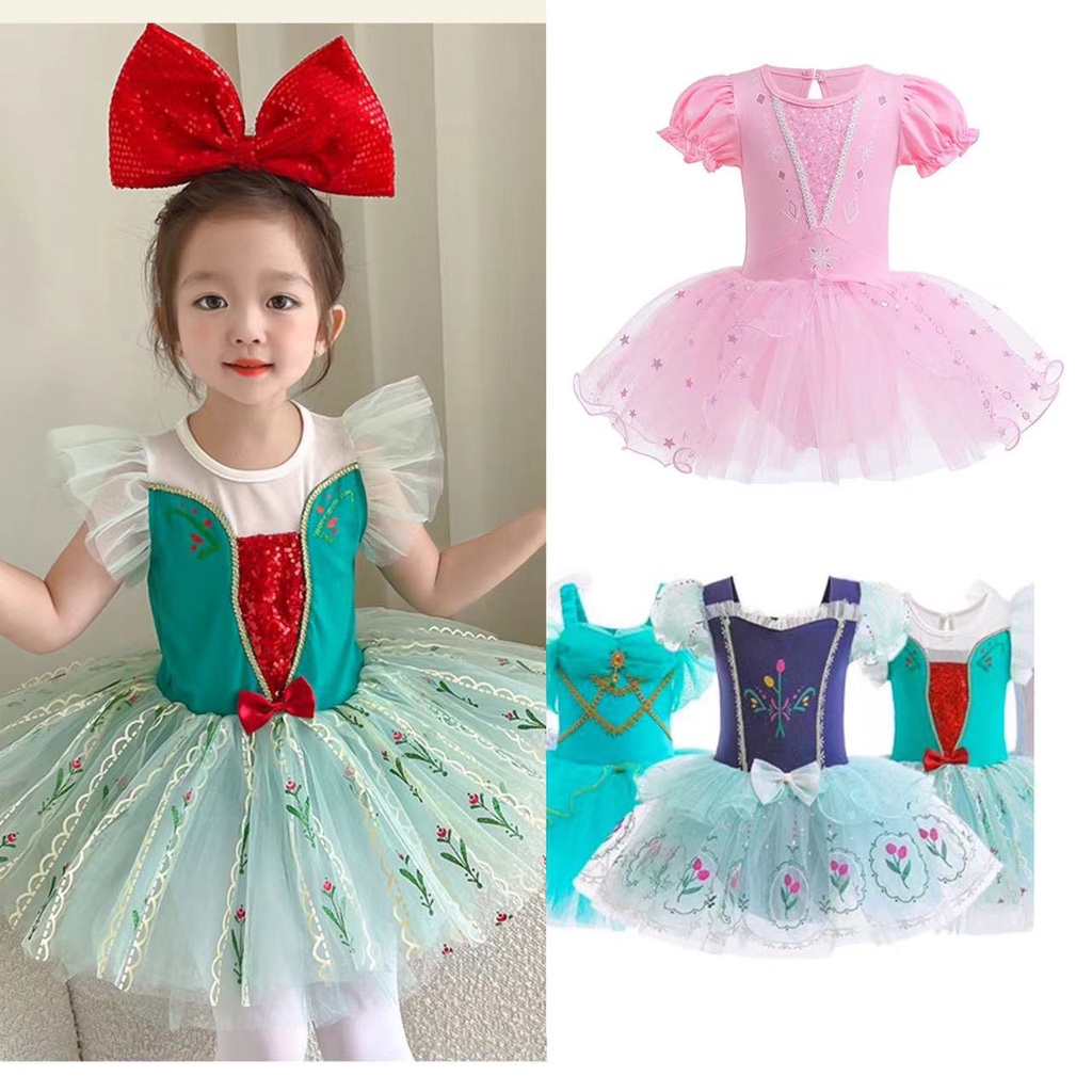 2026 estilo verão vestido de dança Original menina vestido de balé Alice prática vestido menina bebê vestido de desempen em Oferta na Shopee