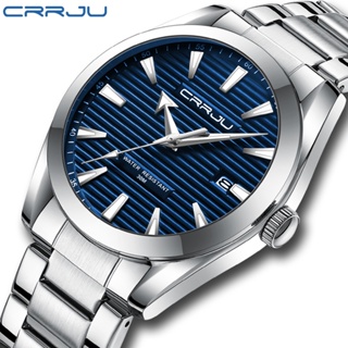 CRRJU Marca Original Relógio Masculino Mãos Luminosas Aço Inoxidável Casual Esportes Luxo Quartzo Impermeável 5006 X em Oferta na Shopee