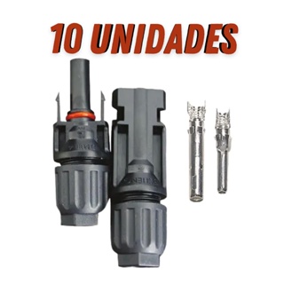 Kit 10 Pares Conectores Mc4 Painel Solar Energia Solar em Oferta na Shopee