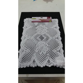 Toalha Centro de Mesa - Rendado - 2Pçs - 30x40cm - Poliéster