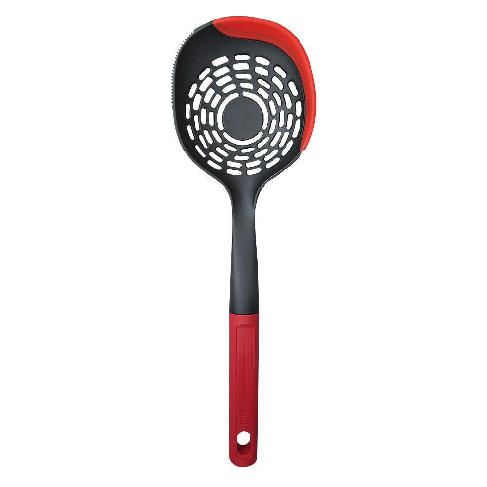 Escumadeira de Silicone Ichef Polishop - Red - Home & Living