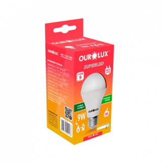 Lâmpada Led 9W Bulbo Bivolt Econômica Branco Frio 6.5K E27 - OuroLux