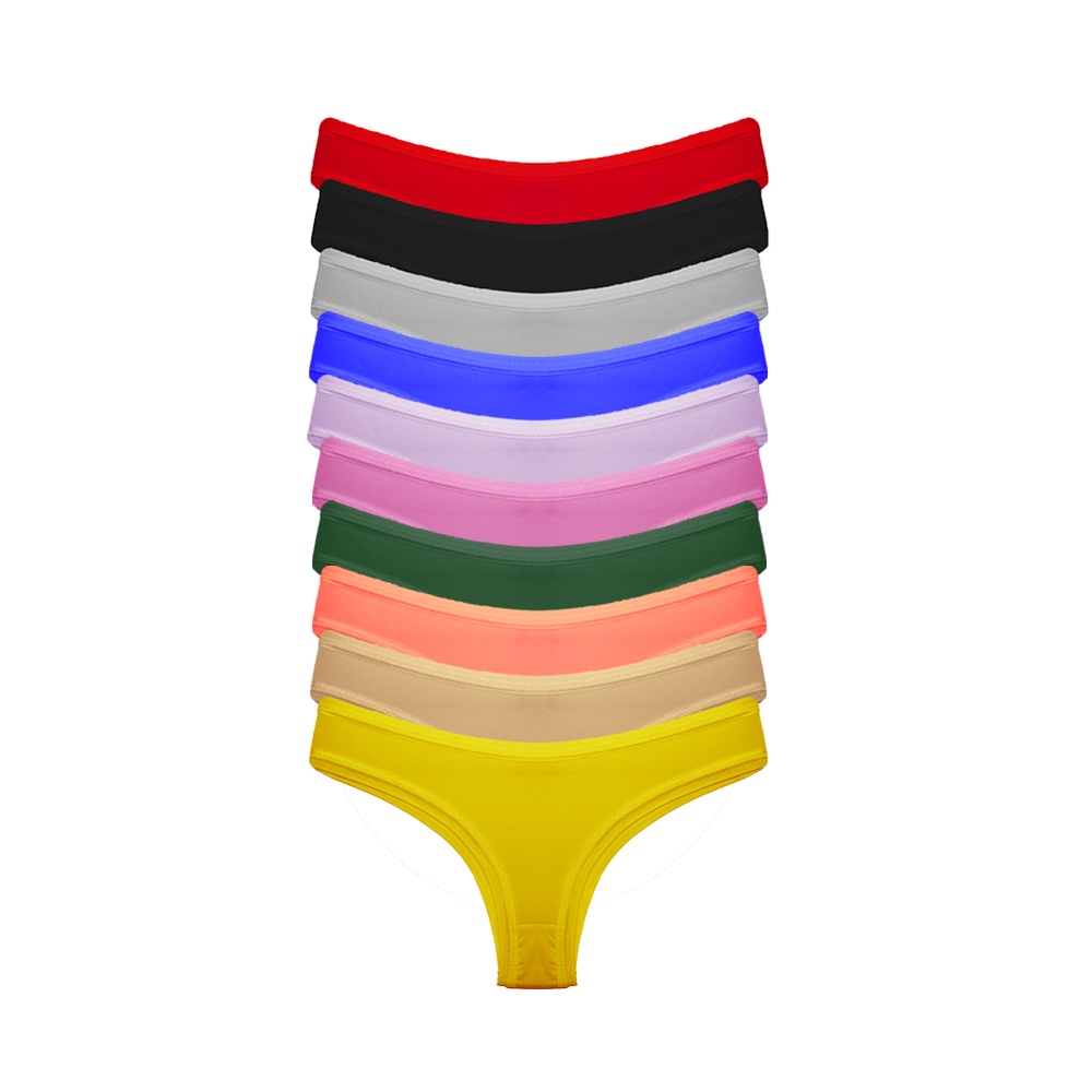 Kit 10 Calcinhas de Microfibra Sortidas A29