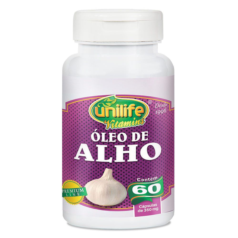 Óleo de Alho 350mg 60 cáps - Unilife