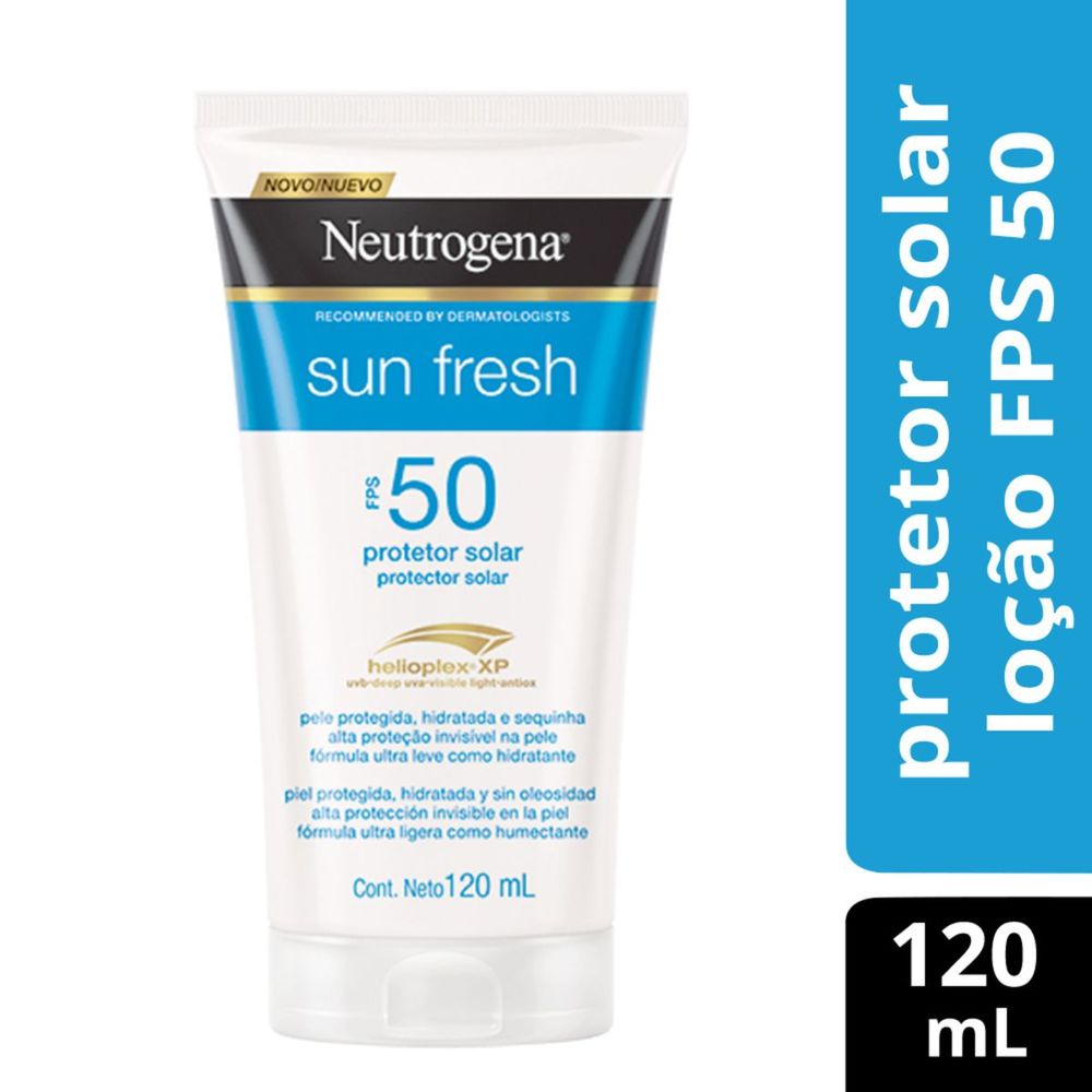 Protetor Solar Facial Neutrogena Sun Fresh FPS50 120ml