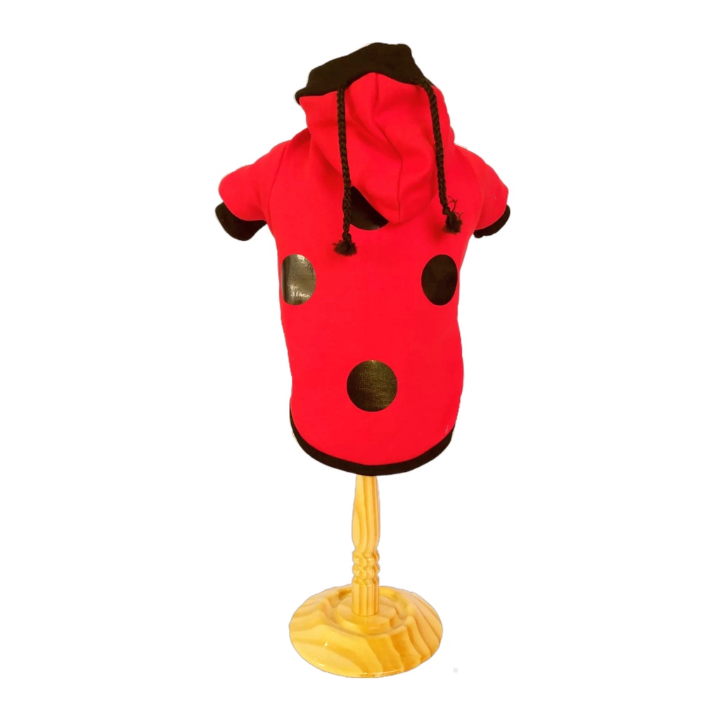 Roupa pet Moletom Pet Joaninha divertido fantasia festa cachorro roupinhas pets