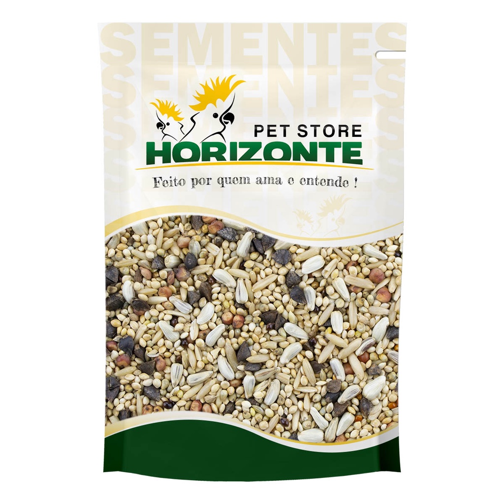 Ração Light Calopsita Sem Girassol 1kg Mistura Sementes Alpiste Painço para Agapornis Periquito em Oferta na Shopee