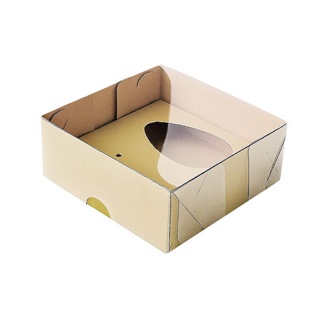 Caixa Ovo de Colher - Meio Ovo de 50g a 80g - 10cm x 10cm x 4cm - Kraft - 5unidades - Assk - Páscoa Rizzo Embalagens em Oferta na Shopee