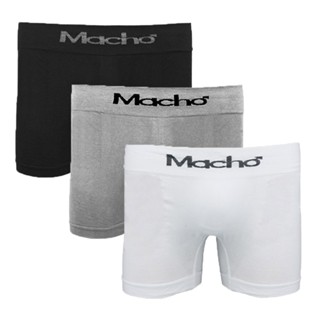 Kit 3 Cueca Box Boxer Macho 781 De Algodão Sortida