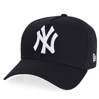 Boné New Era 9Forty New York Yankees Aba Curva Marinho e Branco