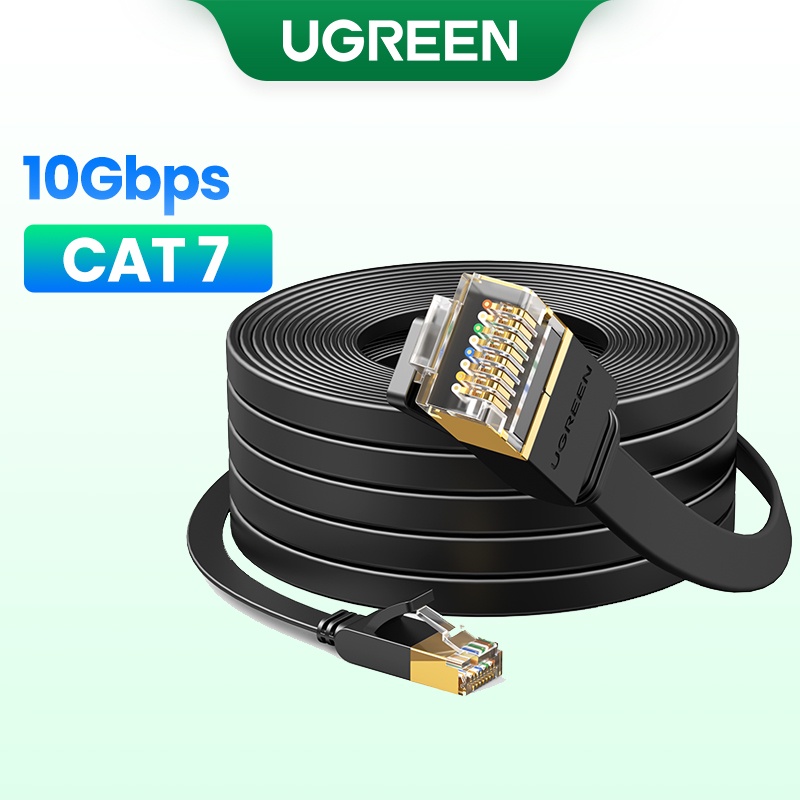 Cabo De Rede Ugreen Cat7 Long Ethernet Para Roteador Portátil Rj45 10 5gbps em Oferta na Shopee