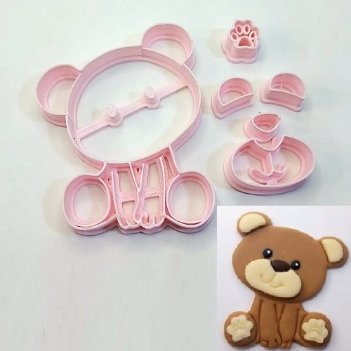 Cortador Ursinho Urso Pasta Americana 6cm Shopee Brasil