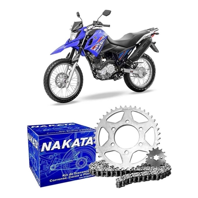 Kit Relacao Transmissao Yamaha Xtz 150 Xtz150 Crosser 2014 à 2025 Original Nakat