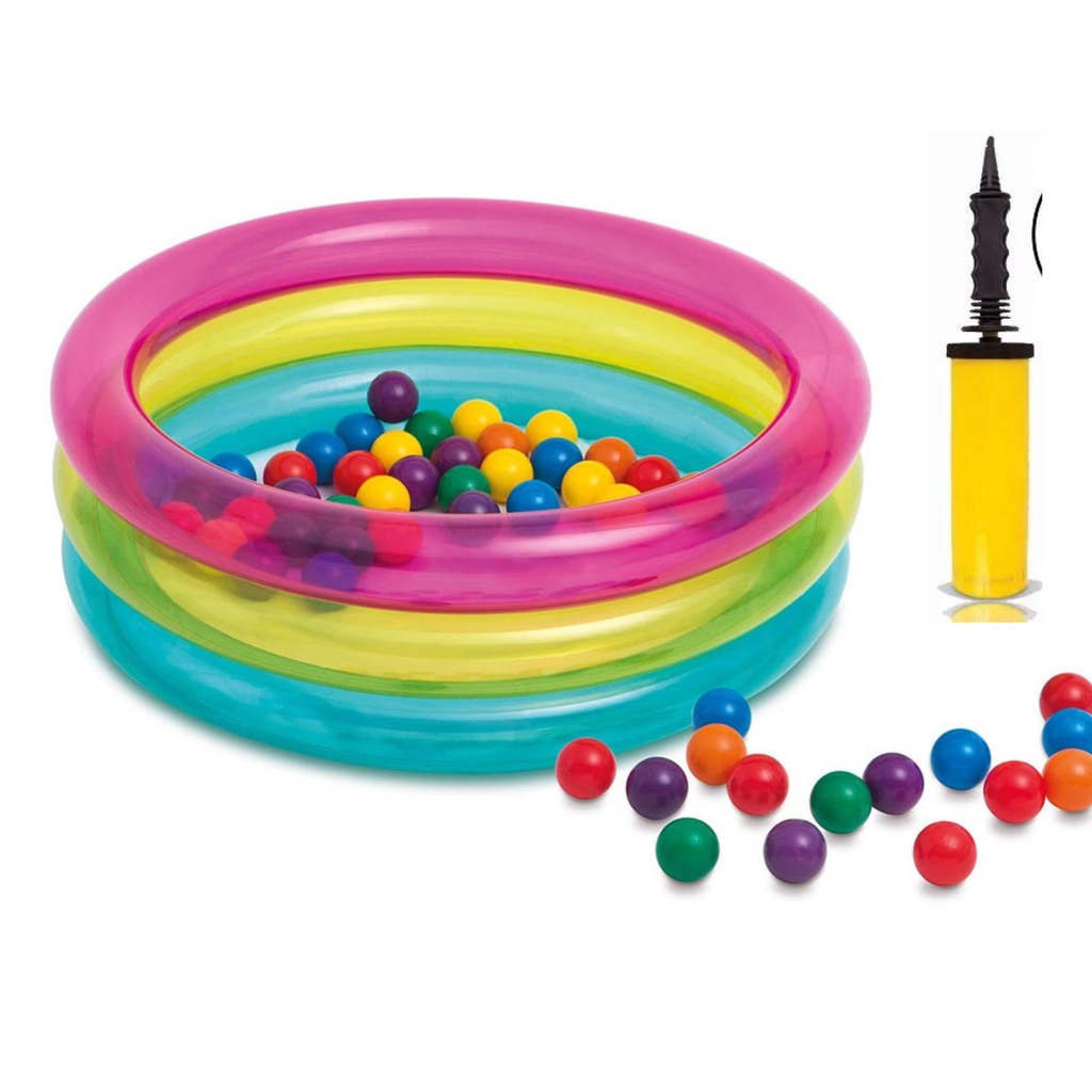 Piscina Inflável Com 50 Bolinhas - Intex com Bombinha
