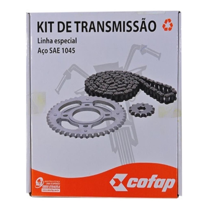 Kit Relacao Tração Transmissão Honda Xre 300 Xre300 2009 2010 2011 2012 2013 a 2021 Original Cofap