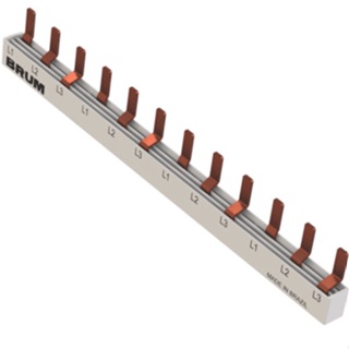 Barramento Din Bifasico 63A 440V 18 Modulos Brum em Oferta na Shopee